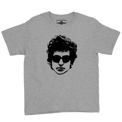 Bob Dylan Headshot Youth T-Shirt - Lightweight Vintage Children & Toddlers - youthheatherathletic