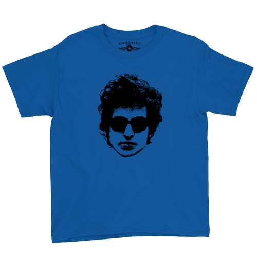 Bob Dylan Headshot Youth T-Shirt - Lightweight Vintage Children & Toddlers - youthroyalblue