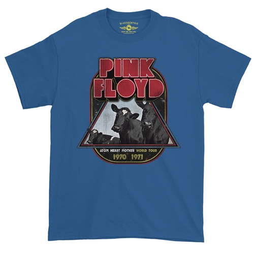 Pink Floyd Vintage Concert Tour T-Shirt - Classic Heavy Cotton - classicroyalblue