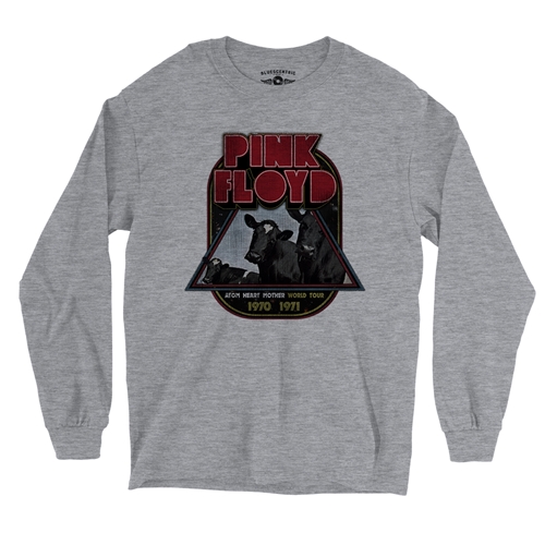 Pink Floyd Vintage Concert Tour Long Sleeve T-Shirt - longsleeveathleticheather