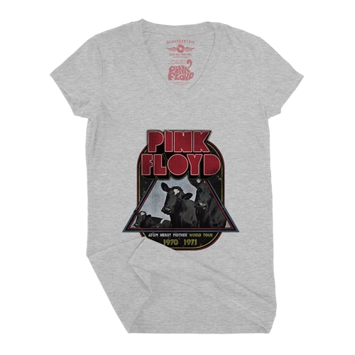 Pink Floyd Vintage Concert Tour V-Neck T Shirt - Women