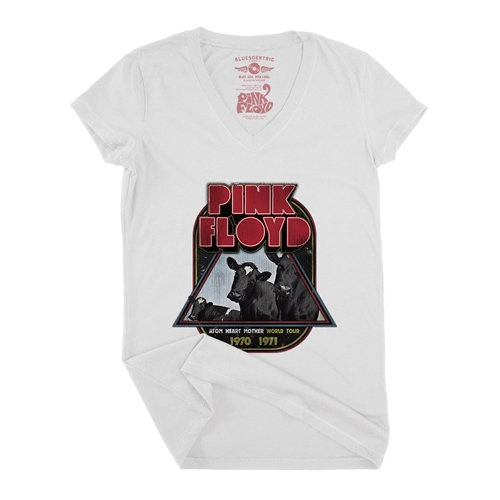 Pink Floyd Vintage Concert Tour V-Neck T Shirt - Women