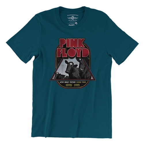 Pink Floyd Vintage Concert Tour T-Shirt - Lightweight Vintage Style - vintagedeepteal