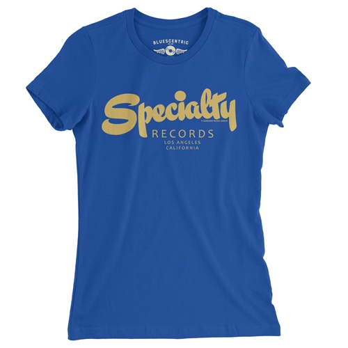 CLOSEOUT Specialty Records Ladies T Shirt - ladiesblue