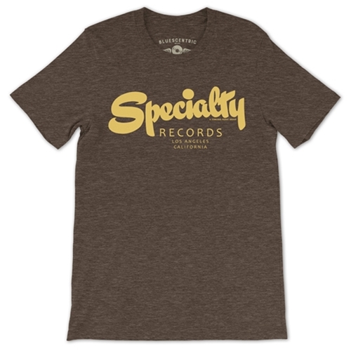 CLOSEOUT Specialty Records T-Shirt - Lightweight Vintage Style - vintageheatherbrown