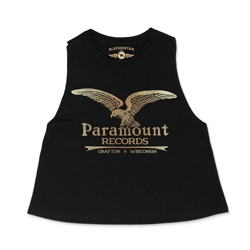 Paramount Records Logo Racerback Crop Top - Women