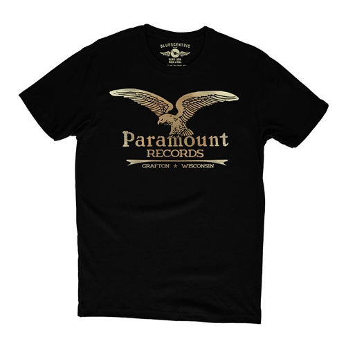Paramount Records Logo T-Shirt - Lightweight Vintage Style - vintageblack