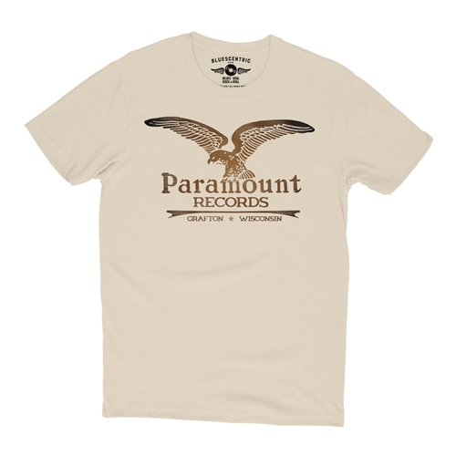 Paramount Records Logo T-Shirt - Lightweight Vintage Style - vintagecream