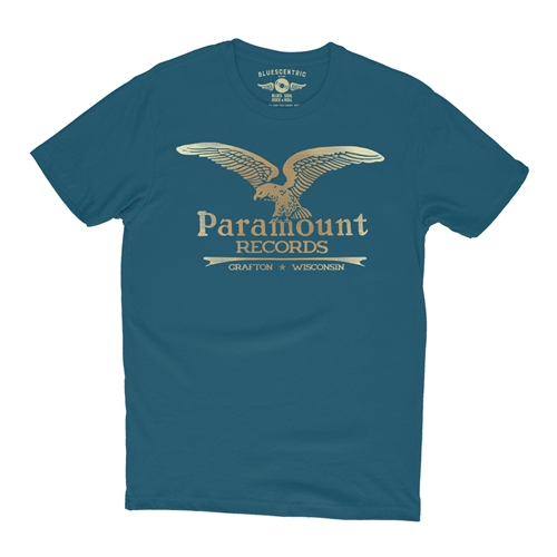 Paramount Records Logo T-Shirt - Lightweight Vintage Style - vintagedeepteal
