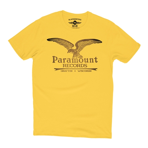 Paramount Records Logo T-Shirt - Lightweight Vintage Style - vintagemaizeyellow