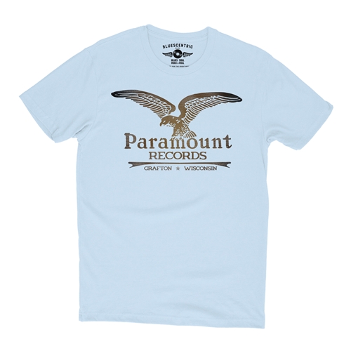 Paramount Records Logo T-Shirt - Lightweight Vintage Style - vintagethrowbackblue