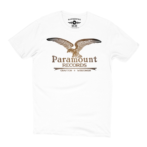 Paramount Records Logo T-Shirt - Lightweight Vintage Style - vintagewhite