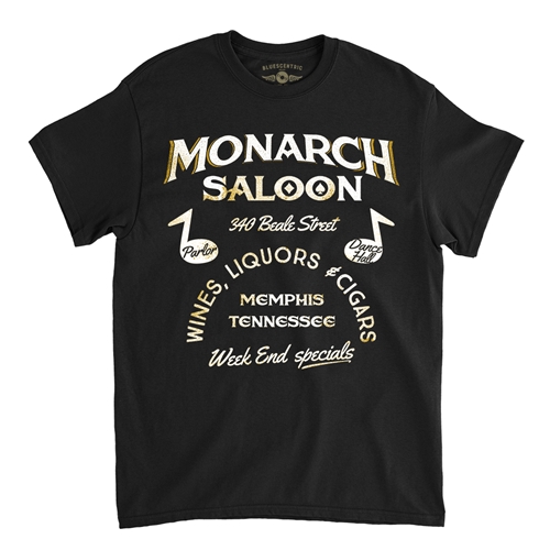 Monarch Saloon Memphis T-Shirt - Classic Heavy Cotton - classicblack