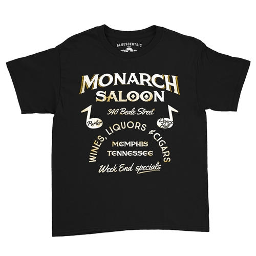 Monarch Saloon Memphis Youth T-Shirt - Lightweight Vintage Children - youthblack