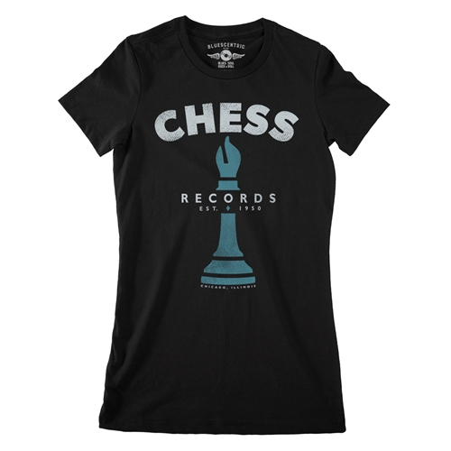 Chess Records Chicago Blues Ladies T Shirt - Relaxed Fit - ladiesblack