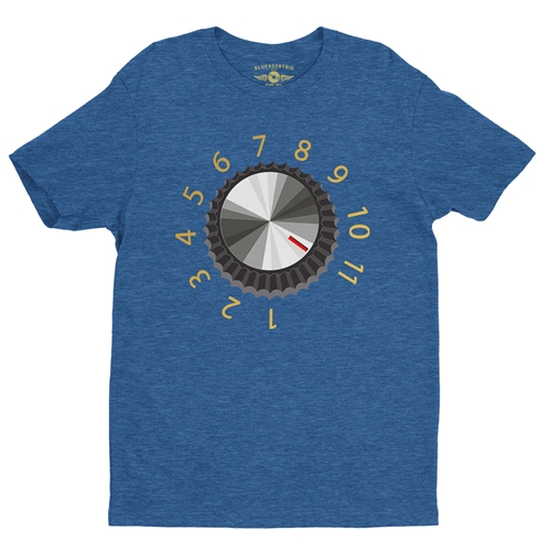 Volume 11 T-Shirt - Lightweight Vintage Style - vintageheatherroyalblue
