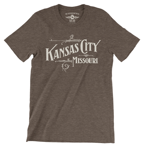 Kansas City Missouri T-Shirt - Lightweight Vintage Style - vintageheatherbrown