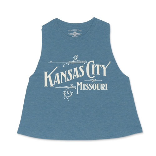 Kansas City Missouri Racerback Crop Top - Women