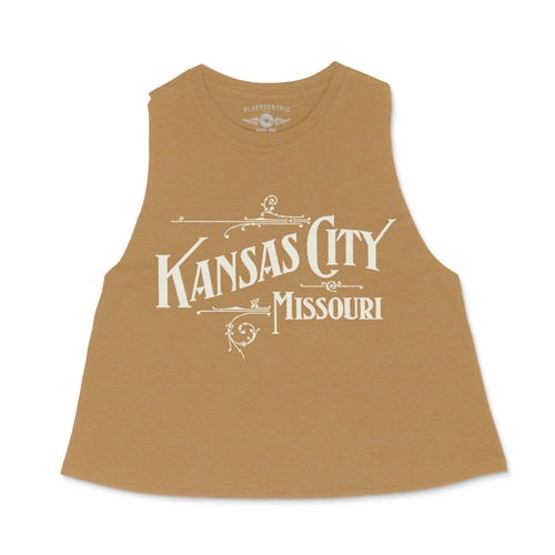 Kansas City Missouri Racerback Crop Top - Women