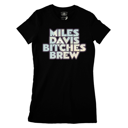 Miles Davis Bitches Brew Ladies T Shirt - Relaxed Fit - ladiesblack