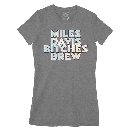 Miles Davis Bitches Brew Ladies T Shirt - Relaxed Fit - ladiesdeepheather