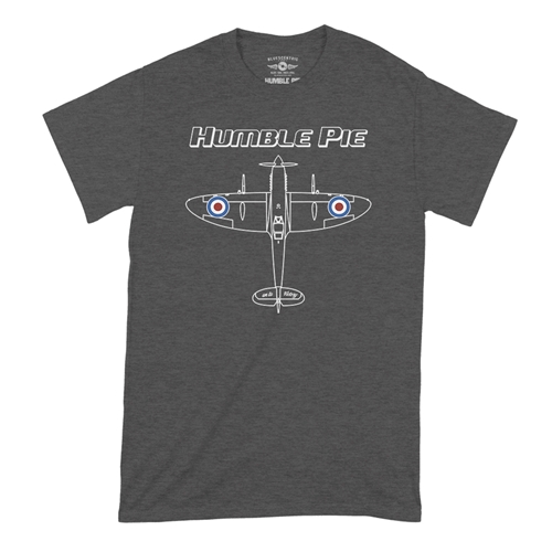 Humble Pie Victory T-Shirt - Classic Heavy Cotton - classicheathergrey