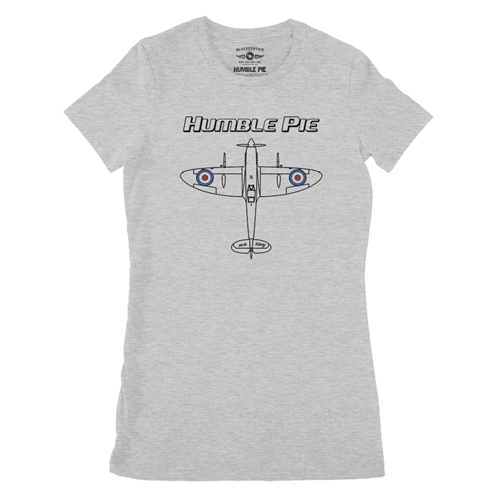 Humble Pie Victory Ladies T Shirt - Relaxed Fit - ladiesathleticheather