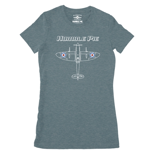 Humble Pie Victory Ladies T Shirt - Relaxed Fit - ladiesheatherdeepteal