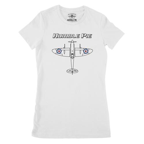 Humble Pie Victory Ladies T Shirt - Relaxed Fit - ladieswhite