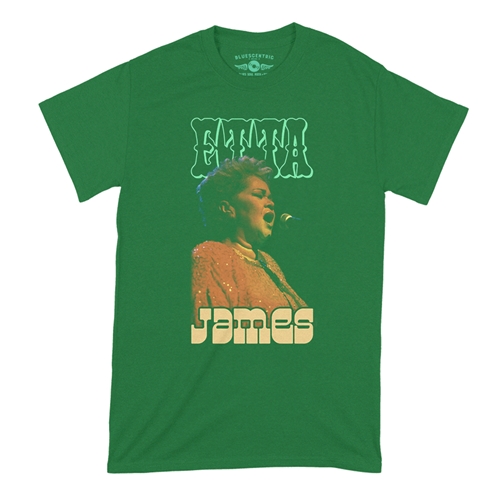 Etta James Red Sequin T-Shirt - Classic Heavy Cotton - classickellygreen