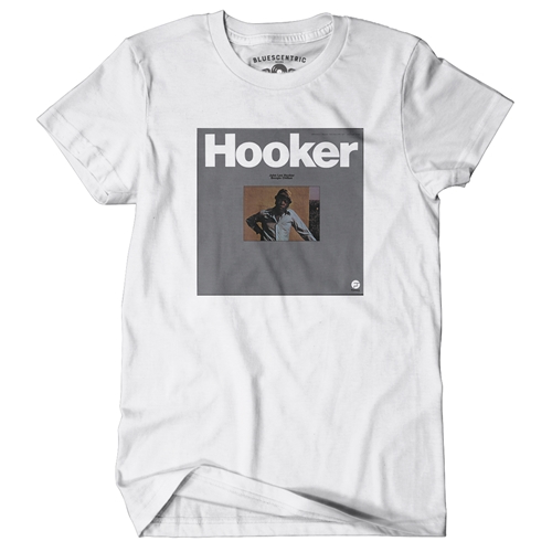 John Lee Hooker Boogie Chillen Album T-Shirt - Classic Heavy Cotton - white