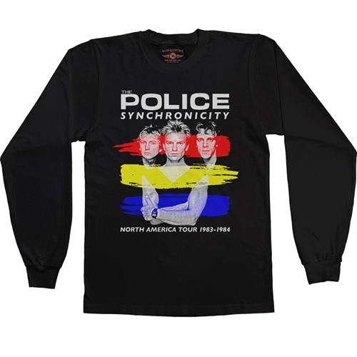 The Police Synchronicity Tour Long Sleeve T-Shirt - longsleeveblack