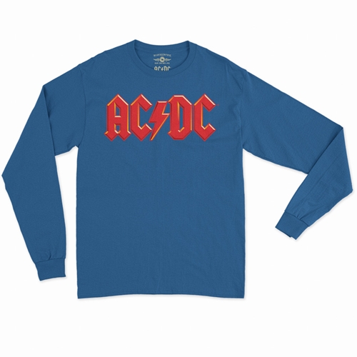 Red AC/DC Logo Long Sleeve T-Shirt - longsleeveblue