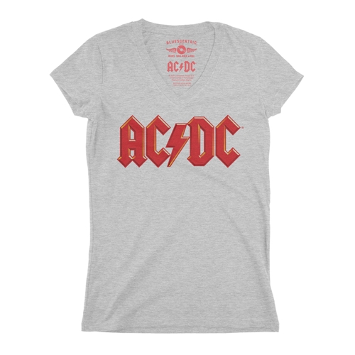 Red AC/DC Logo T-Shirt - Lightweight Vintage Style - vintageathleticheather