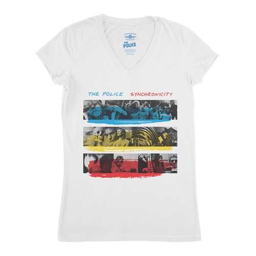 The Police Synchronicity V-Neck T Shirt - Women