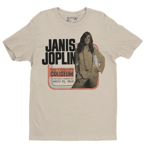 Janis Joplin Vintage Concert T-Shirt - Lightweight Vintage Style - classicsand