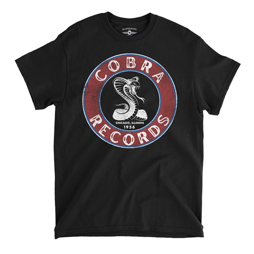 Cobra Records Snake T-Shirt - Classic Heavy Cotton - classicblack