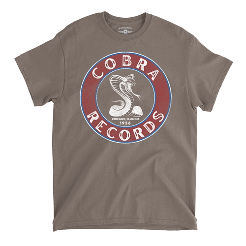 Cobra Records Snake T-Shirt - Classic Heavy Cotton - classictaupe