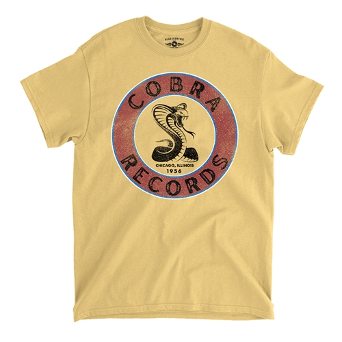 Cobra Records Snake T-Shirt - Classic Heavy Cotton - classicyellow