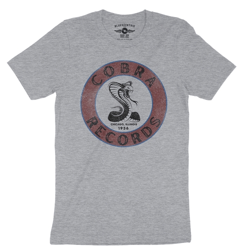 Cobra Records Snake T-Shirt - Lightweight Vintage Style - vintageathleticheather