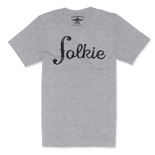 Folkie T-Shirt - Lightweight Vintage Style - vintageathleticheather