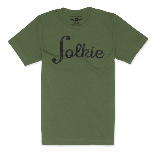 Folkie T-Shirt - Lightweight Vintage Style - vintageolive