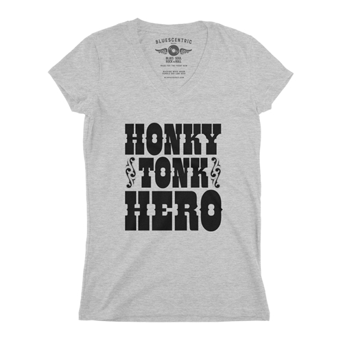 Honky Tonk Hero V-Neck T Shirt - Women
