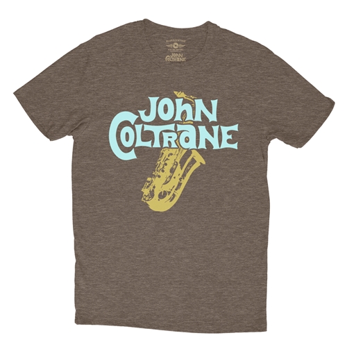 John Coltrane Lush T-Shirt - Lightweight Vintage Style - vintageheatherbrown