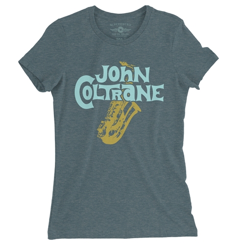 John Coltrane Lush Ladies T Shirt - Relaxed Fit - ladiesheatherdeepteal