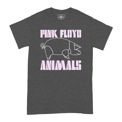Pink Floyd Animals T-Shirt - Classic Heavy Cotton - classicheathergrey