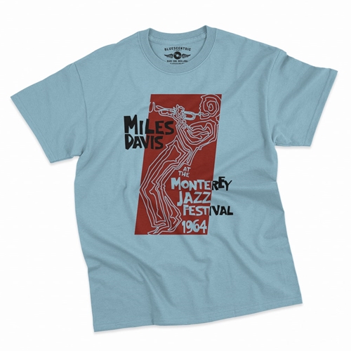 Miles at the Monterey Jazz Fest 1964 T-Shirt - Classic Heavy Cotton - classiclightblue