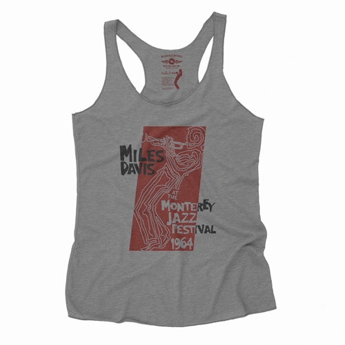 Miles at the Monterey Jazz Fest 1964 Racerback Tank - Women