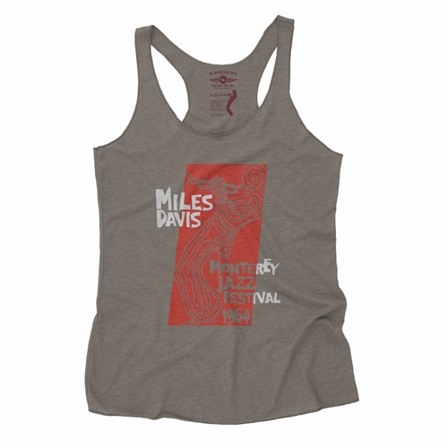 Miles at the Monterey Jazz Fest 1964 Racerback Tank - Women