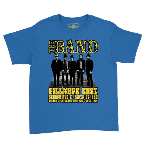 The Band at The Fillmore Youth T-Shirt - Lightweight Vintage Children - youthroyalblue